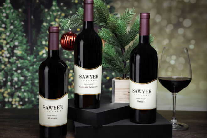 Sawyer Wine Christmas Photos