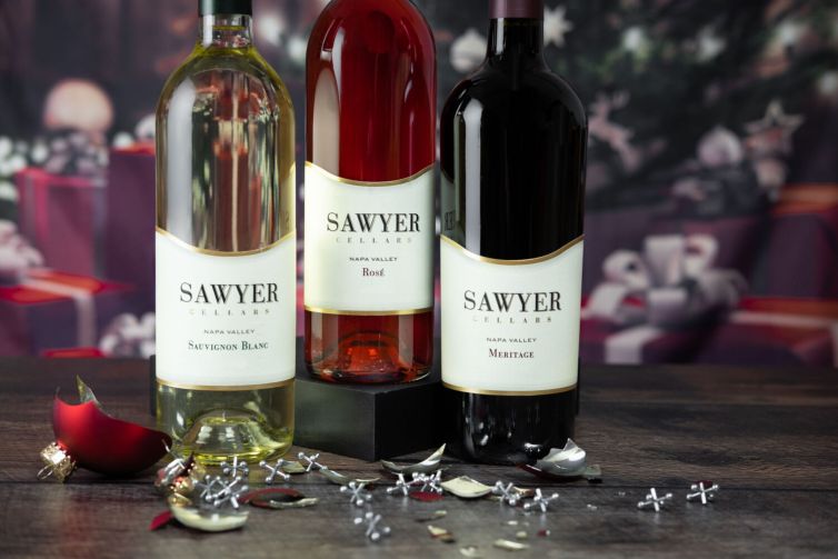 Sawyer Wine Home Alone Christmas Photos