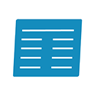 blue modern simple calendar icon